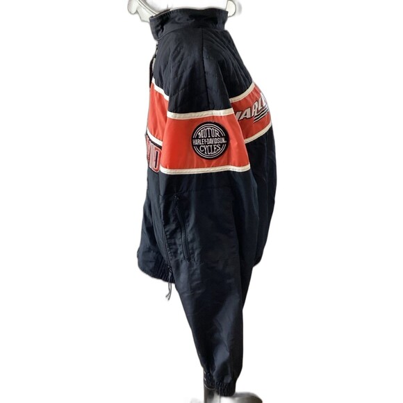 Harley-Davidson Jacket Unisex Size XL Black Vintage Note 2 Small Holes - Picture 2 of 10